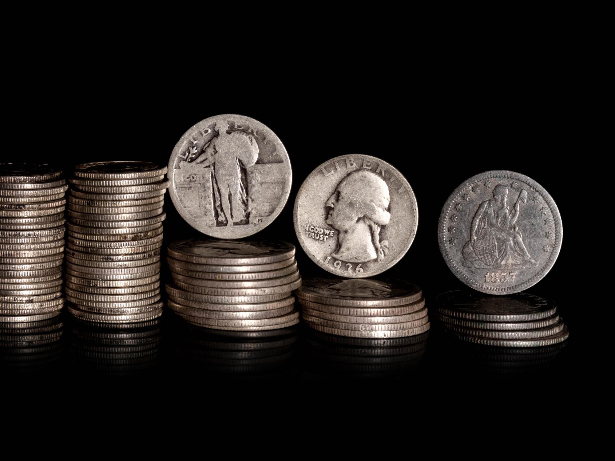 A Collection of Pre-1964 United States Silver Coins