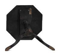 A Federal Blue Painted Maple Octagonal-Top Snake-Foot Candlestand