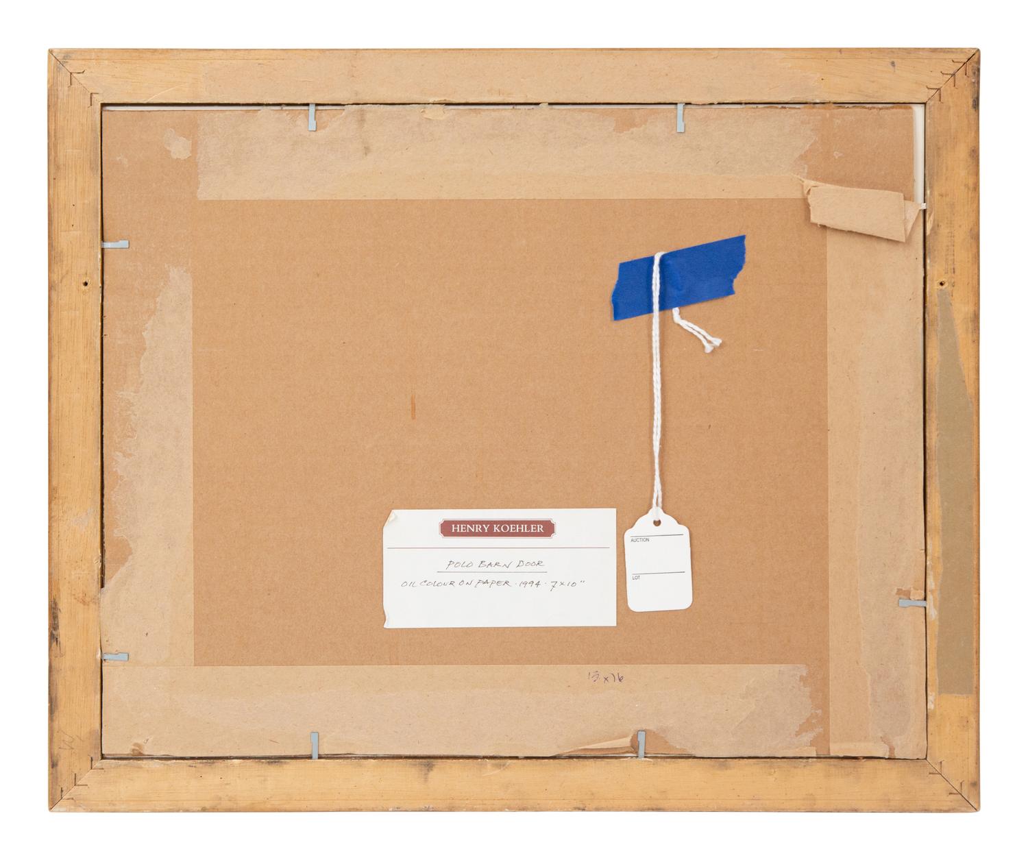 Polo Saddles and Helmet and Polo Barn Door (two works), 1994