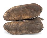 Northern Plains Beaded Hide Moccasins