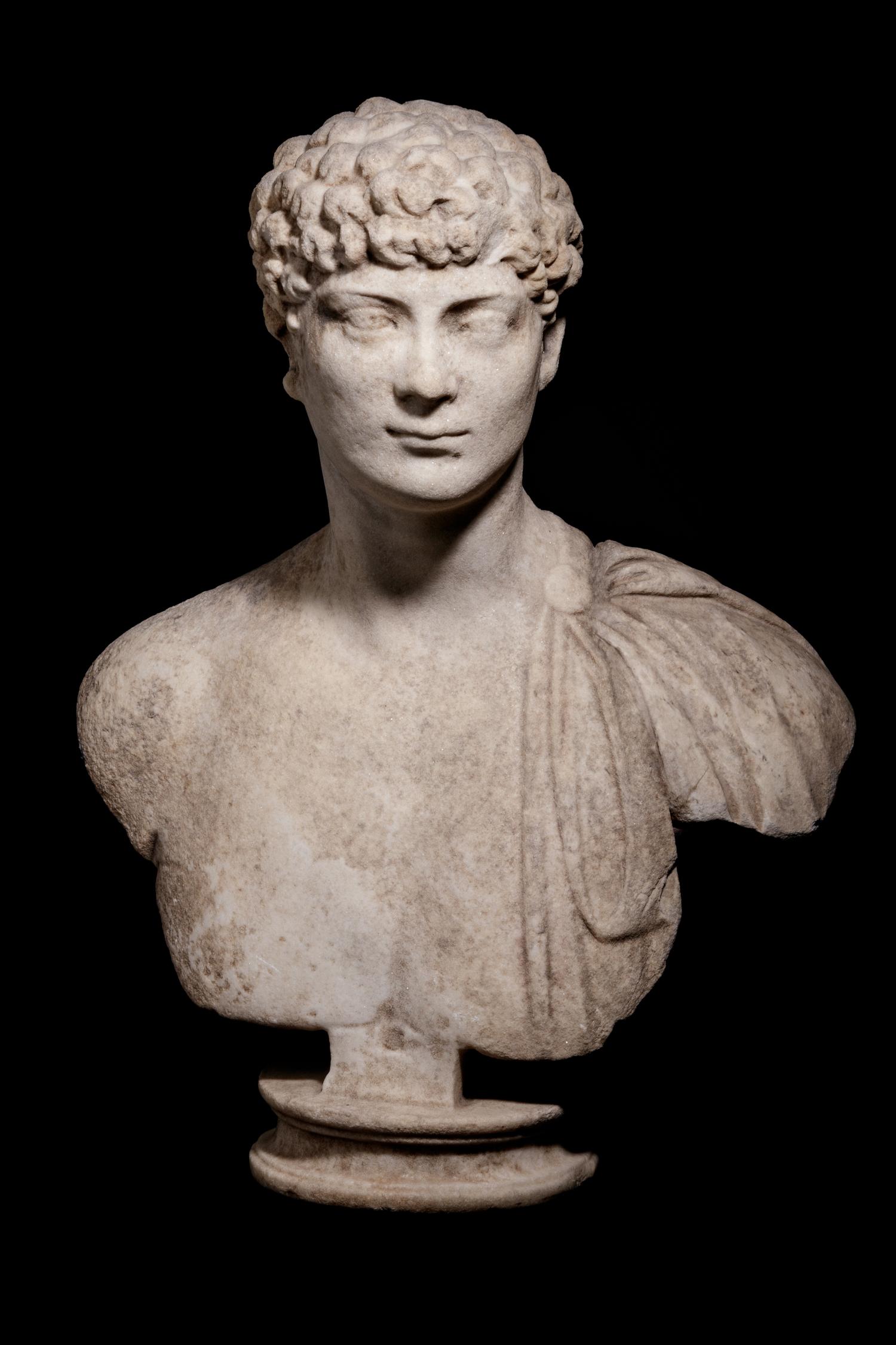 A Roman Marble Portrait Bust of a Man