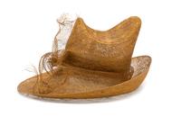 Philip Treacy Gold Weave Hat, 1990-2000s