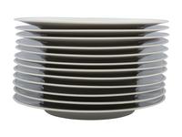 A Set of Twelve French Porcelain Bistro Plates in the Equestrian Taste