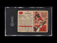 A 1957 Topps Bart Starr Rookie Football Card No. 119 (SGC 4.5 VG/EX+)