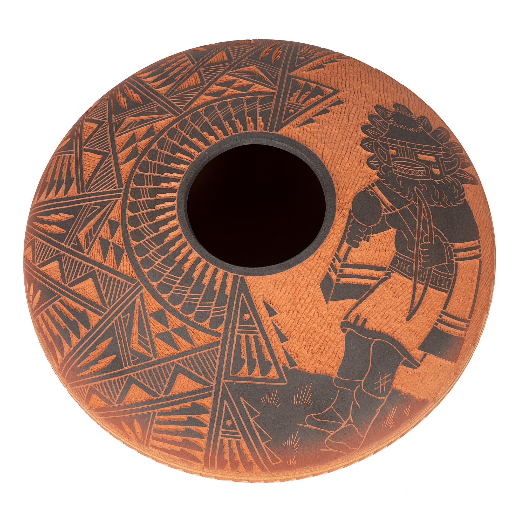 Sgraffito Redware Jar