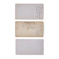 Haynes, F. Jay (1853-1921). A group of 3 stereoviews of Little Bighorn Survivor Comanche and Custer's Scout Curley.