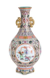 A Famille Rose Porcelain Vase