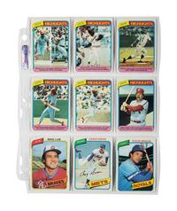 A Group of 1980, 1982 and 1983 Complete Sets of Topps Baseball Cards,