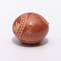 Sgraffito Seed Jar