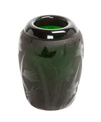 An Orient and Flume Studio Glass Vase Height 6 1/2 inches.