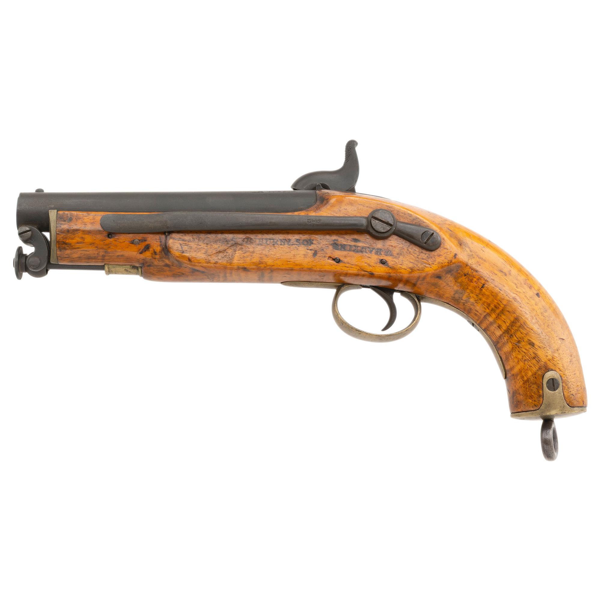 British Pattern 1856 Percussion Sea Service Pistol by Swinburne & Son