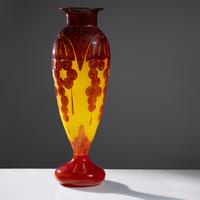 Le Verre Français Groseilles Vase, c. 1930