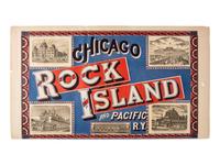 [TRANSPORTATION - RAILROAD]. Chicago, Rock Island and Pacific R.Y . Chicago: A.T. Sears, ca 1880s.