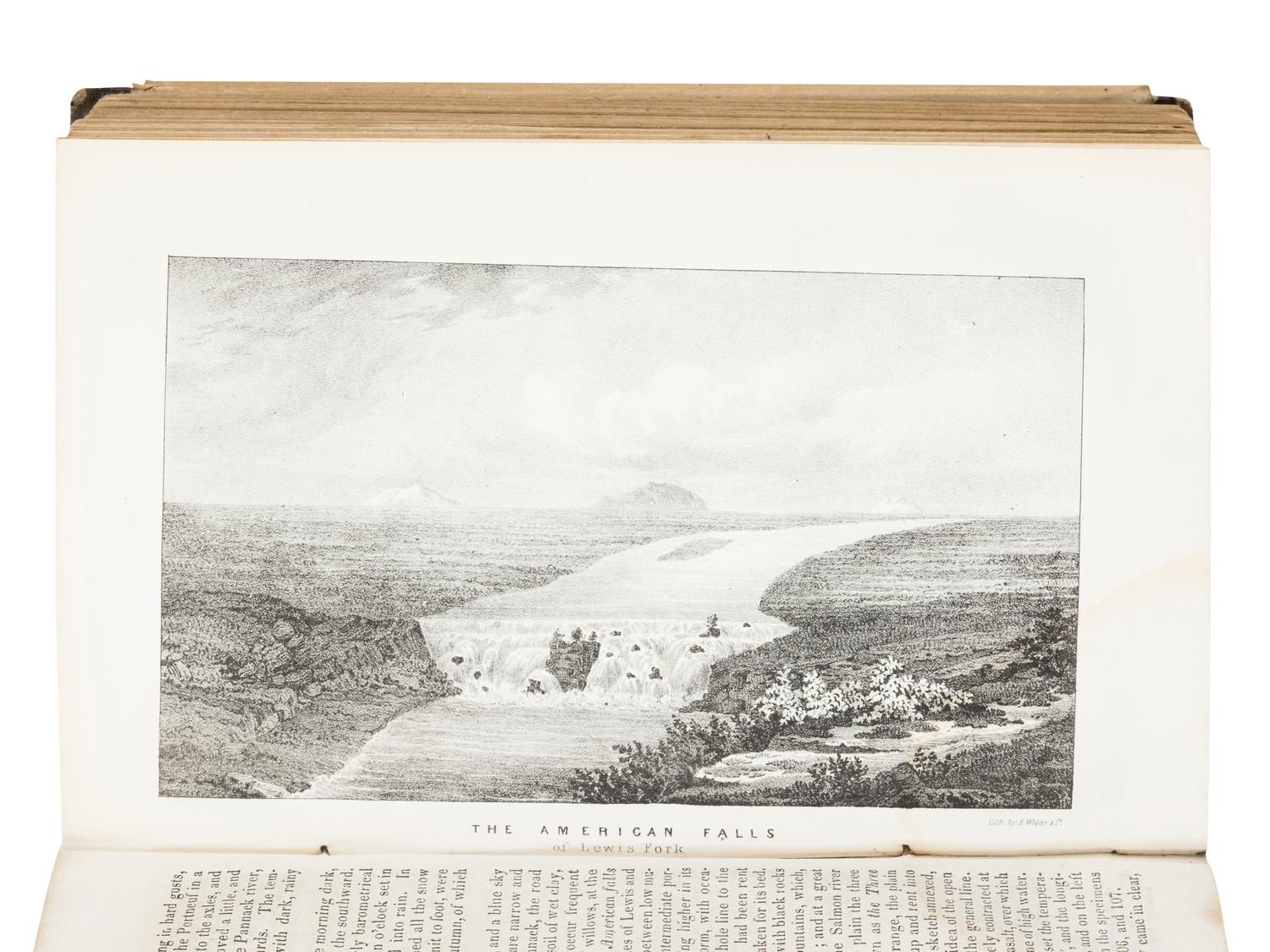 FREMONT, John Charles (1813-1890). Report of The Exploring Expedition to The Rocky Mountains in the year 1842, and to Oregon and North California in the years 1843-'44 . Washington, D. C.: Printed by Order of the Senate, by Gales and Seaton, 1845.