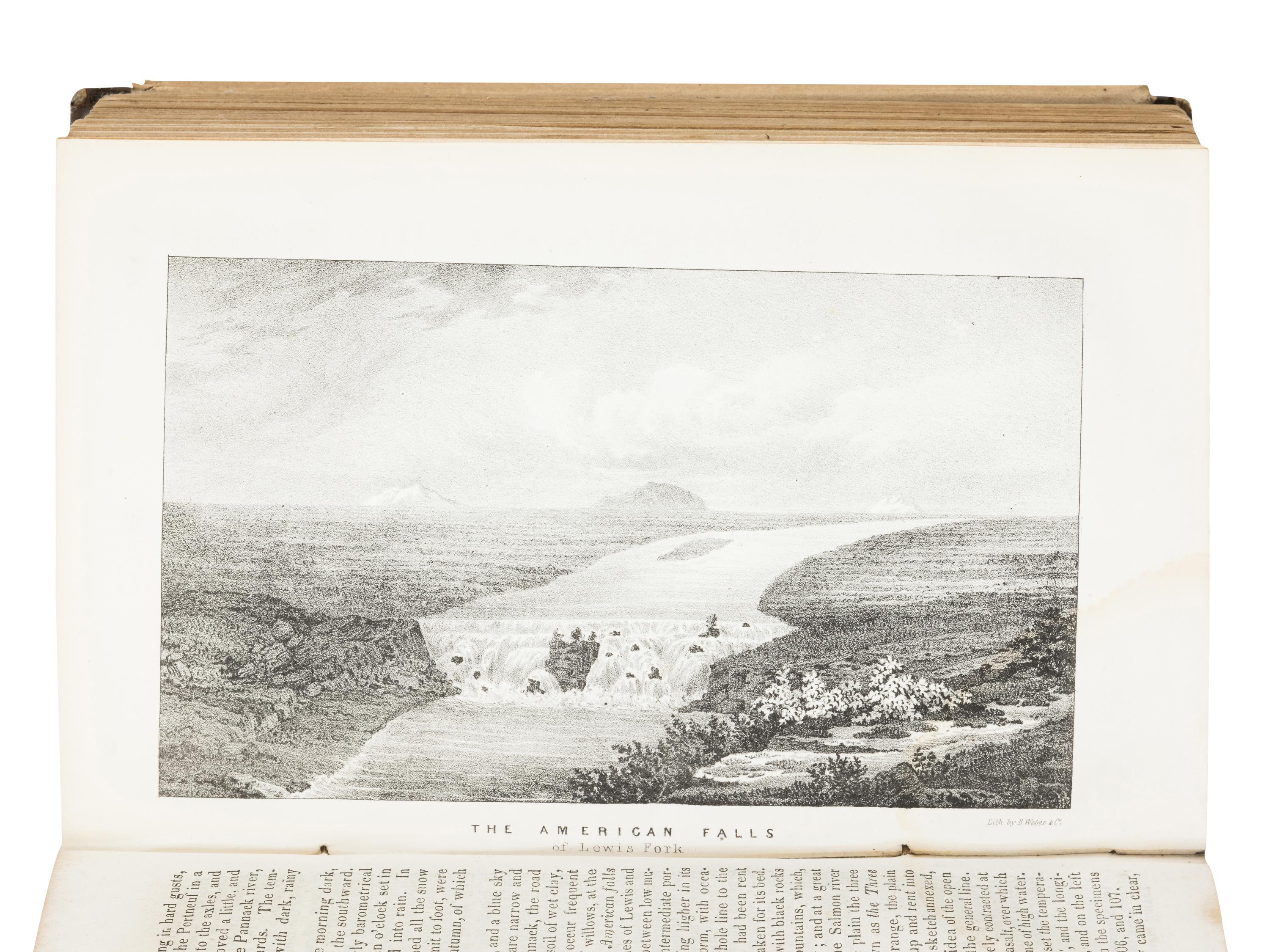 FREMONT, John Charles (1813-1890). Report of The Exploring Expedition to The Rocky Mountains in the year 1842, and to Oregon and North California in the years 1843-'44 . Washington, D. C.: Printed by Order of the Senate, by Gales and Seaton, 1845.