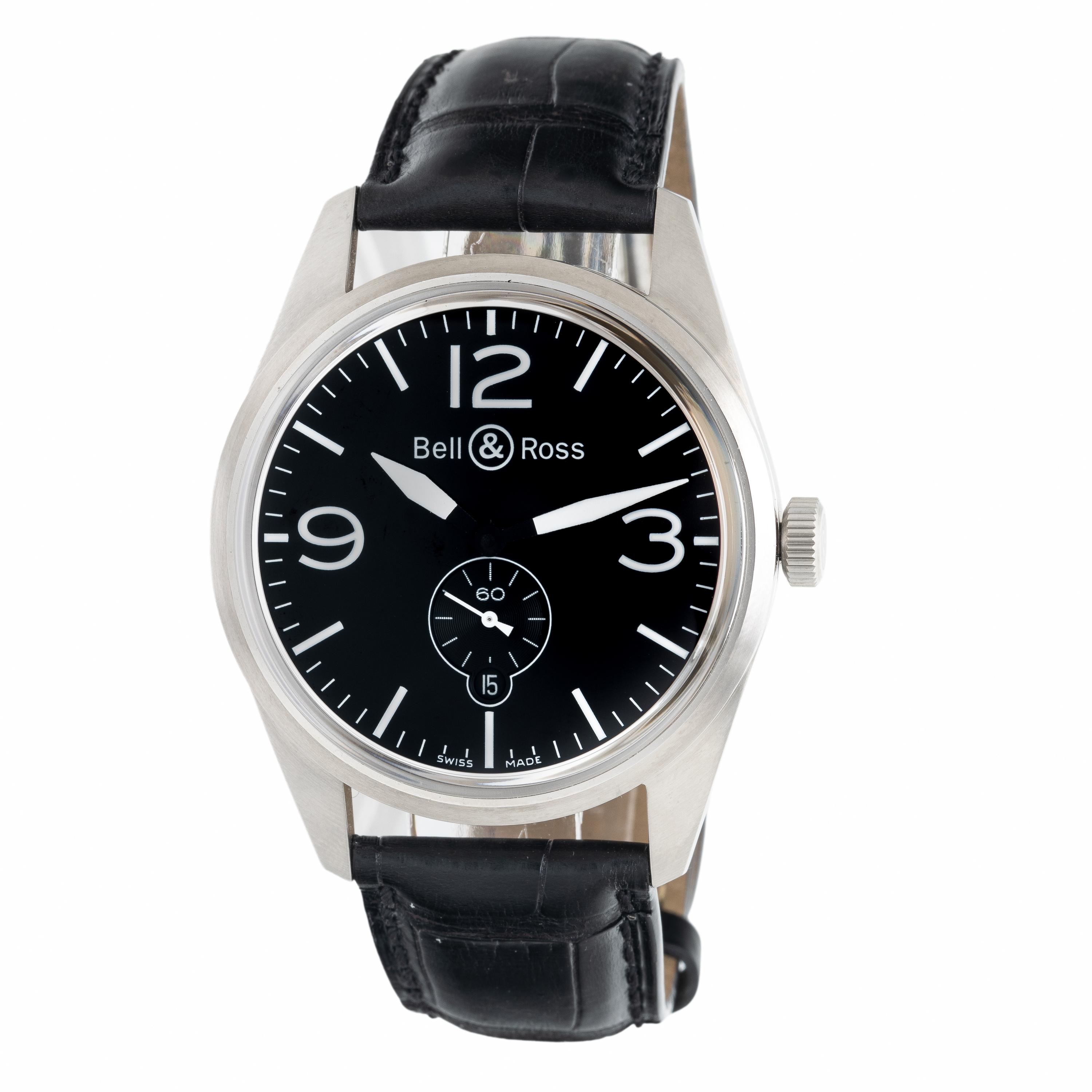 Bell & Ross, Stainless Steel 'BR123' Watch, with Box & Booklet
