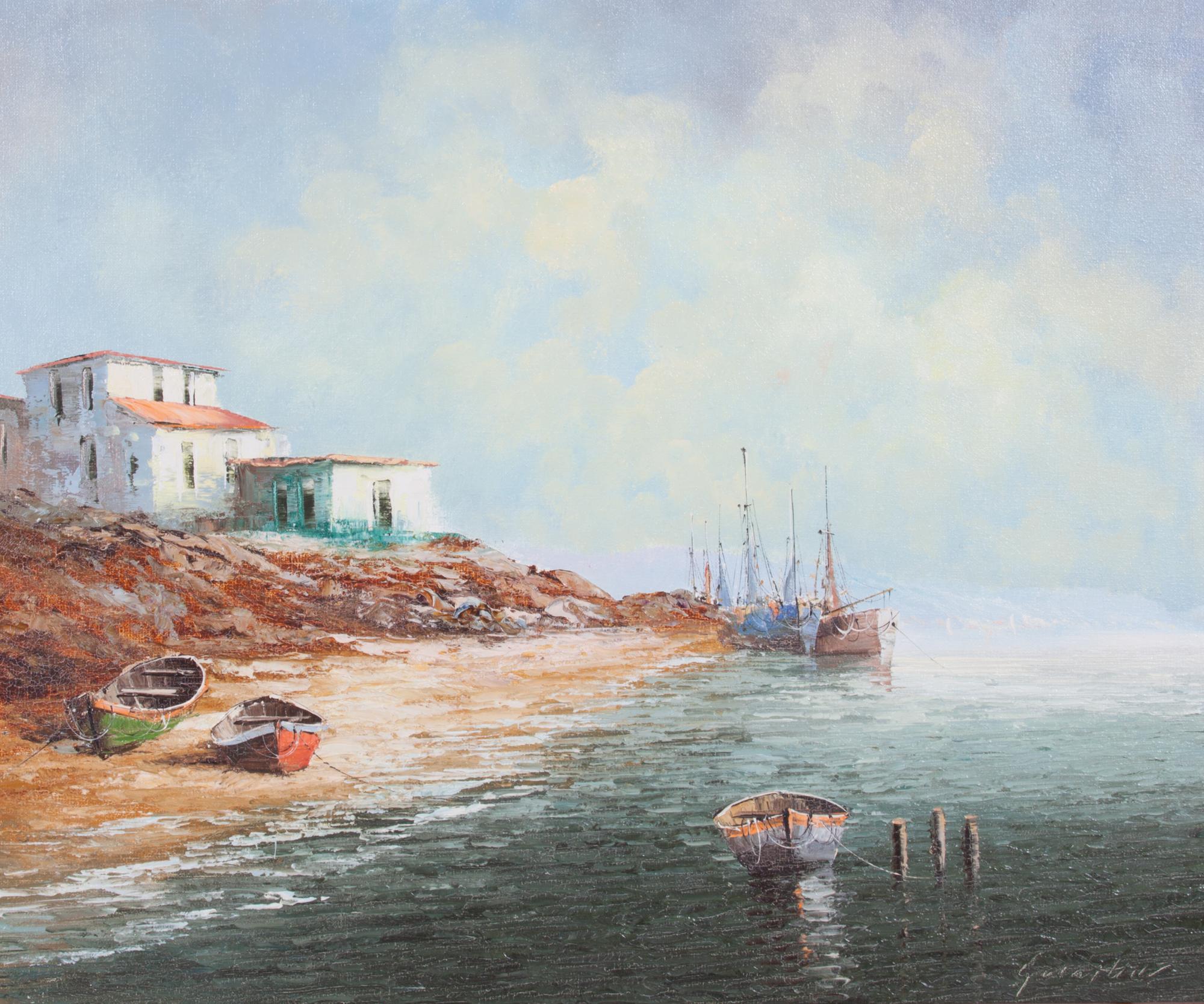 Eleanore Guinther, (German, b. 1947), Coastal Scene