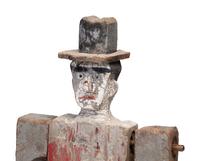 Two Folk Art Painted Wood Whirligigs