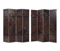 A Pochychrome Lacquered Eight-Paneled Folding Screen