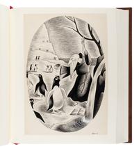 [LIMITED EDITIONS CLUB] -- [FRANCE, Anatole. Penguin Island .] TAYLOR, Richard (1902-1970). Cover title: "Set of Complete Illustrations for 'Penguin Island.' By Anatole France. Entered in the Limited Editions Contest by Richard Taylor." [New York, ca 1932-1933].