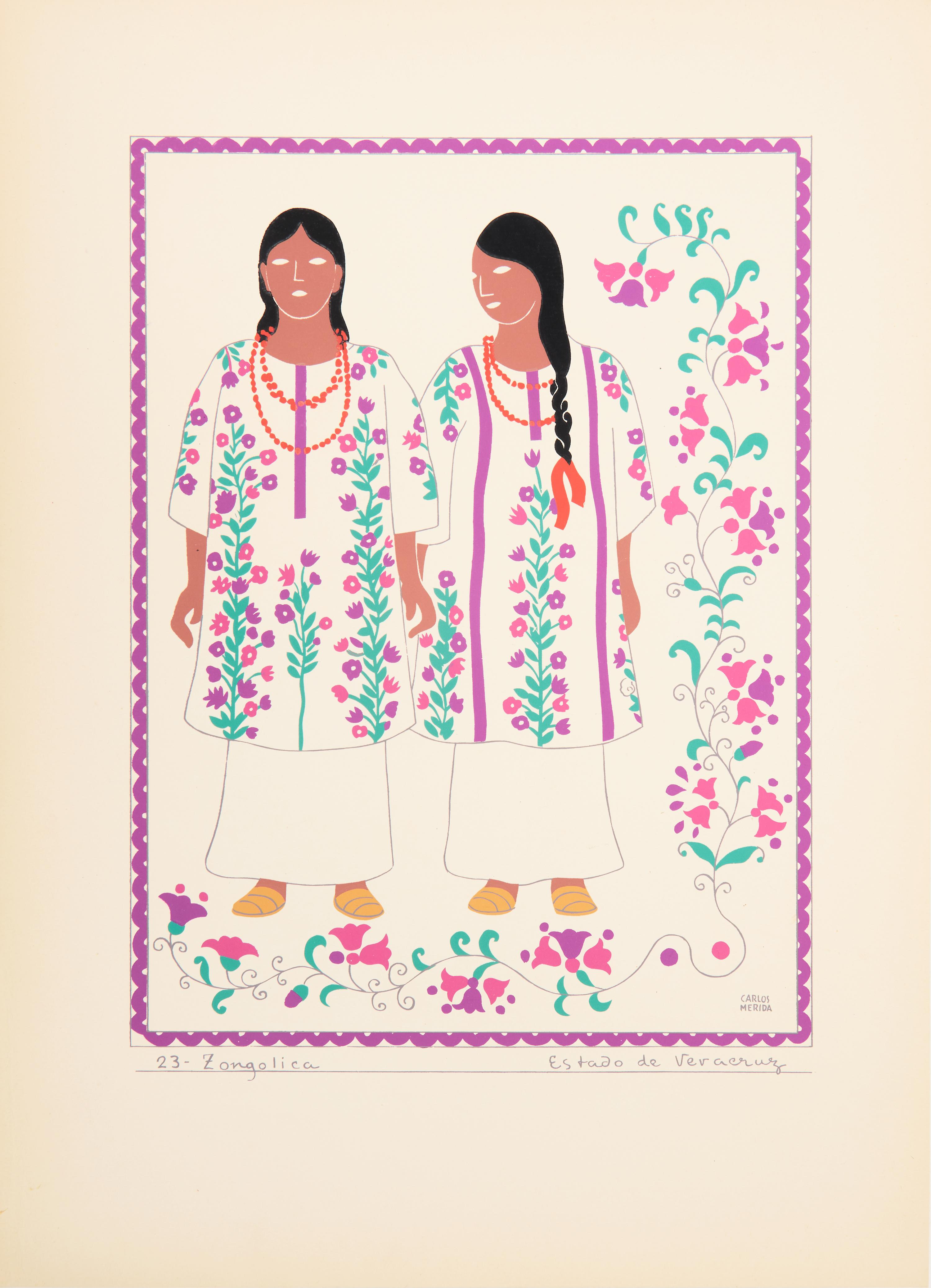 [Art] Merida, Carlos. Trajes Regionales Mexicanos