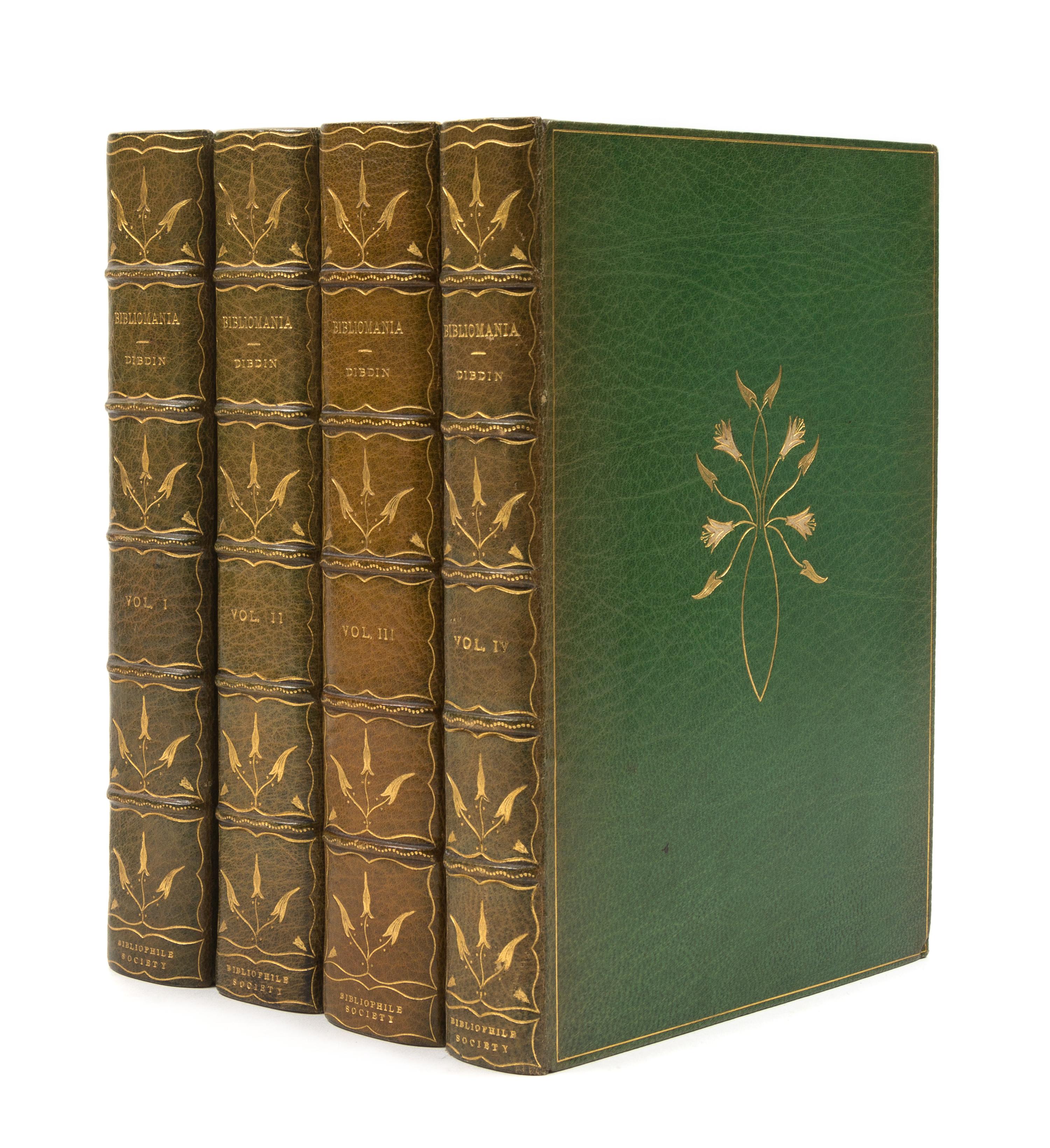 DIBDIN, Thomas Frognall. The Bibliomania or Book Madness. Boston, 1903. Plates printed in two states. LIMITED EDITION, FINELY BOUND.