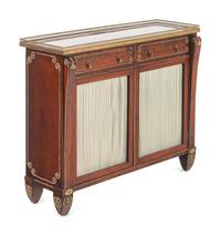 A Regency Brass Mounted Indian Rosewood Side Cabinet