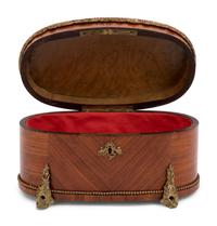 A Napoleon III Gilt Bronze Mounted Kingwood Table Casket
