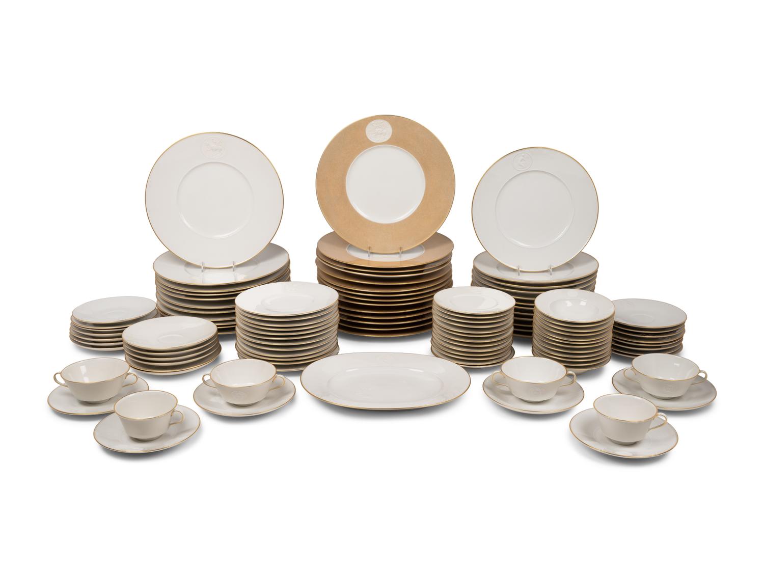 A Berlin (K.P.M.) Arkadia Porcelain Dinner Service
