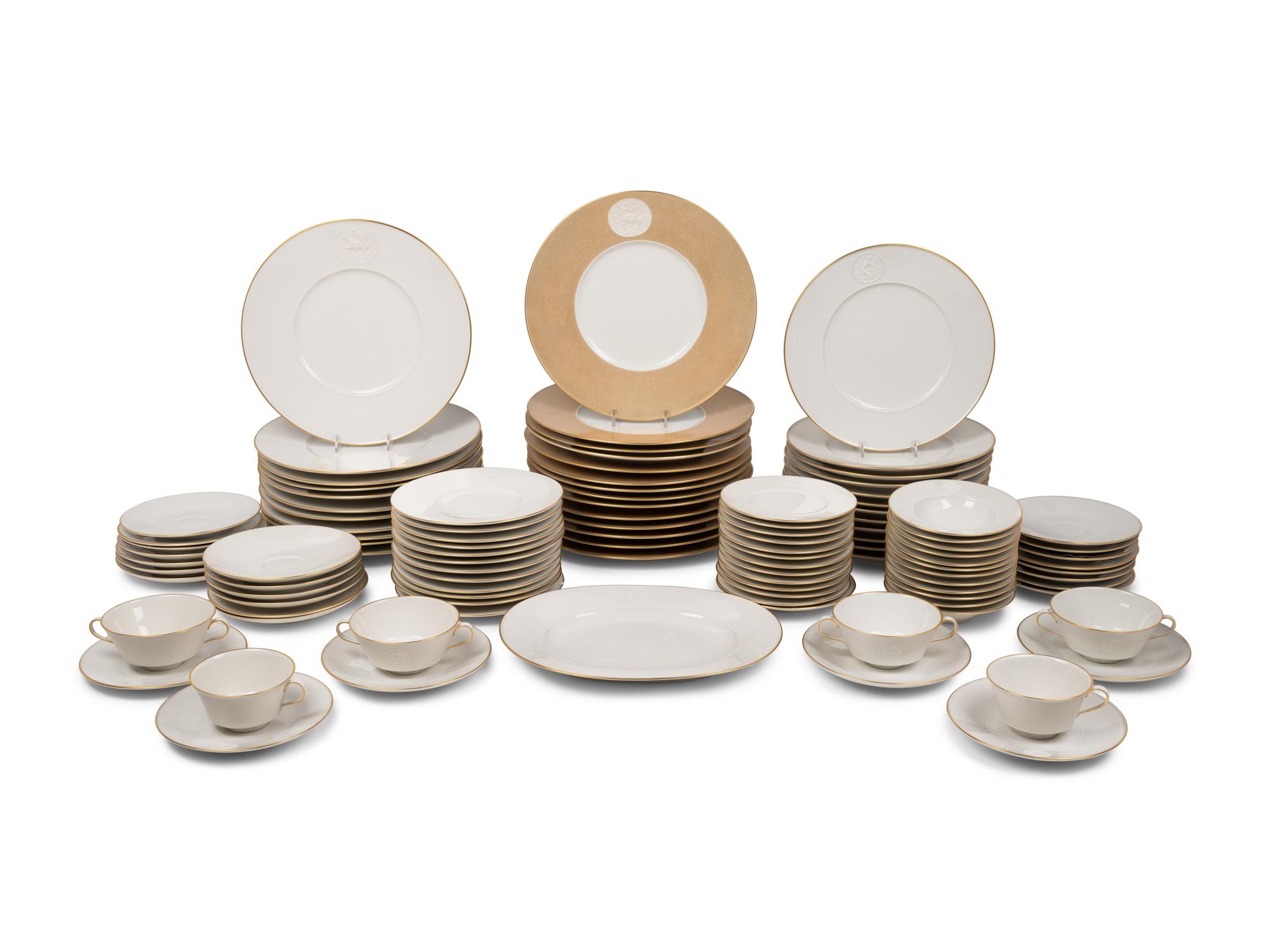A Berlin (K.P.M.) Arkadia Porcelain Dinner Service