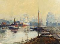 David Bareford, (American, b. 1947), Harbor