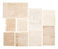 [REVOLUTIONARY WAR]. Autographs from Revolutionary War-era military and political figures.
