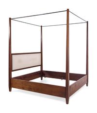 A Custom Walnut Poster Bed