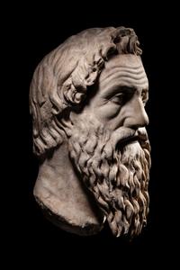 A Roman Marble Portrait Head of Antisthenes
