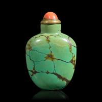 A Chinese Turquoise Snuff Bottle, Probably 18th Century