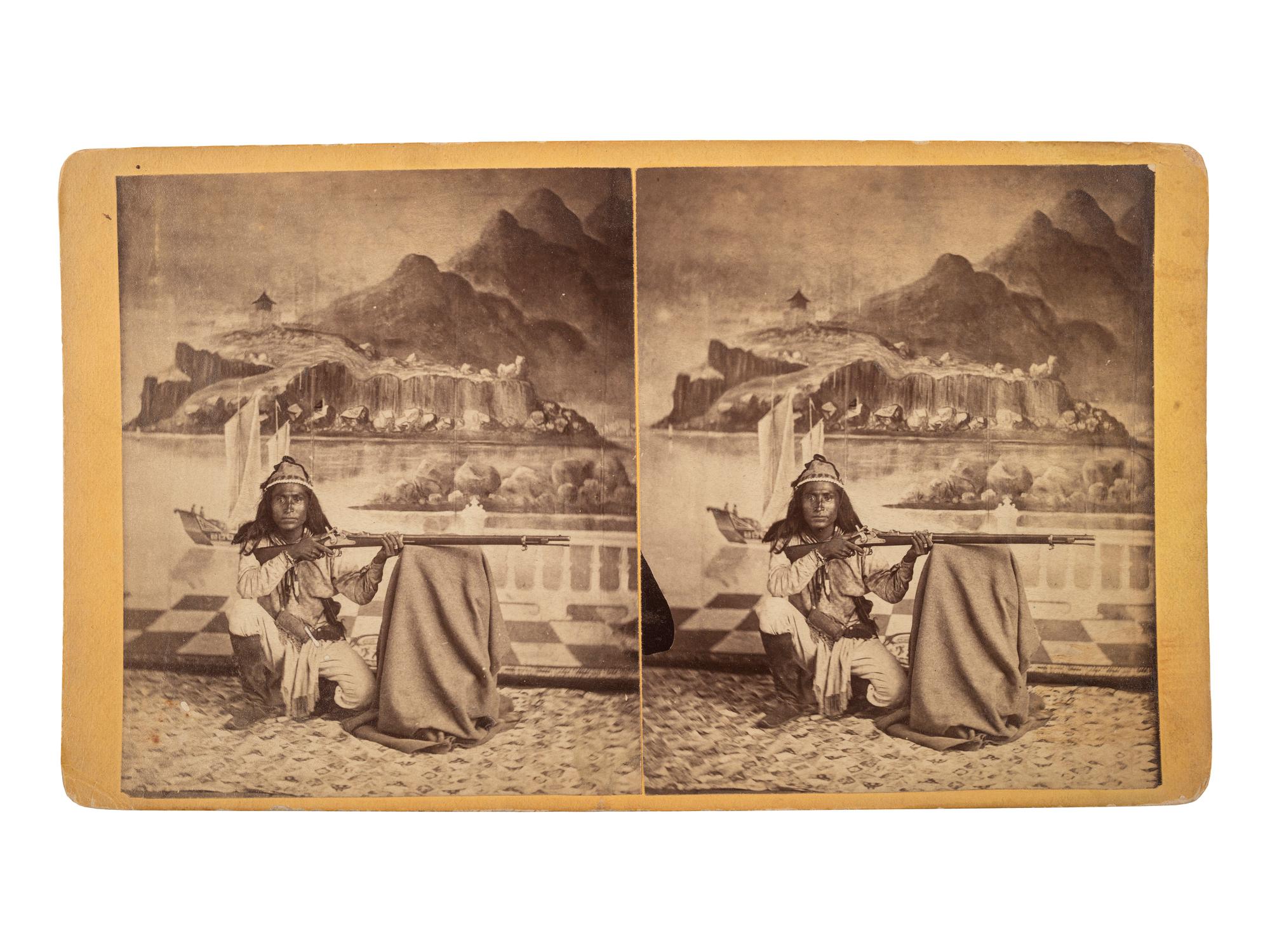 [NATIVE AMERICANS]. ROTHROCK, G.H. (1843-1924), photographer. Es-Koiw-in-tate, Apache Indian . [Phoenix, AZ].