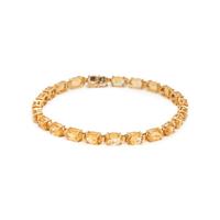 COLLECTION OF YELLOW GOLD AND CITRINE JEWELRY
