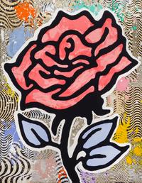 Donald Baechler, (American, b. 1956), Six Roses, 2015 (a suite of six works)