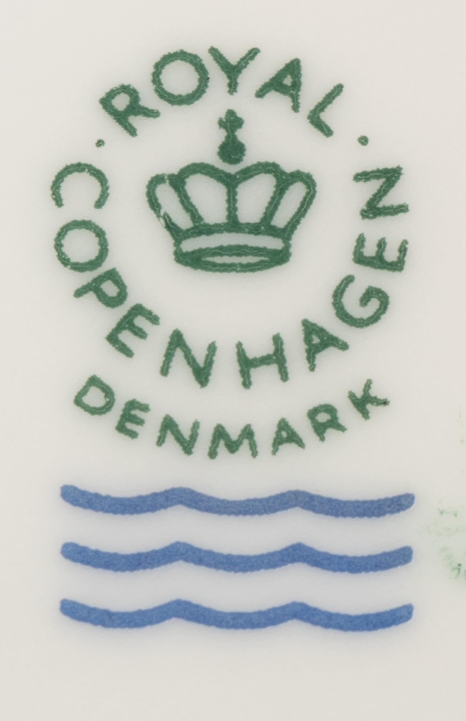 A Set of Twelve Royal Copenhagen Flora Danica Porcelain Bread Plates