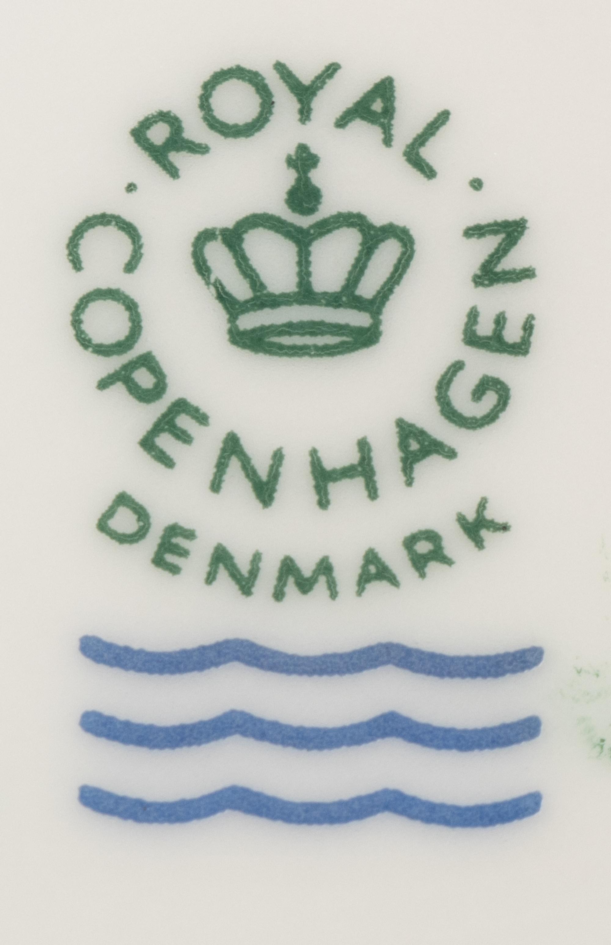 A Set of Twelve Royal Copenhagen Flora Danica Porcelain Bread Plates