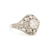 Diamond and Platinum Ring