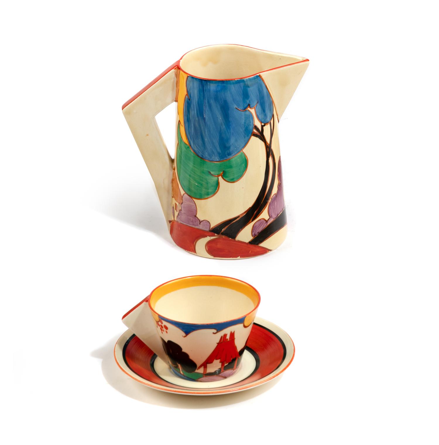 Coffee Set of Various Fantasque Bizarre Patterns
