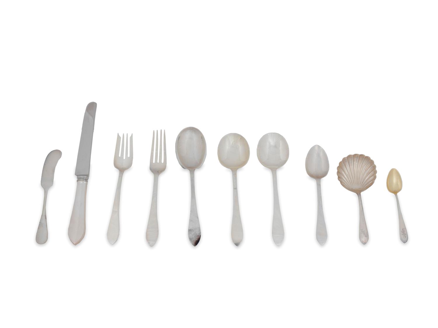 An American Silver Flatware Set for Twelve — Tiffany & Co., New York, NY, 20th Century