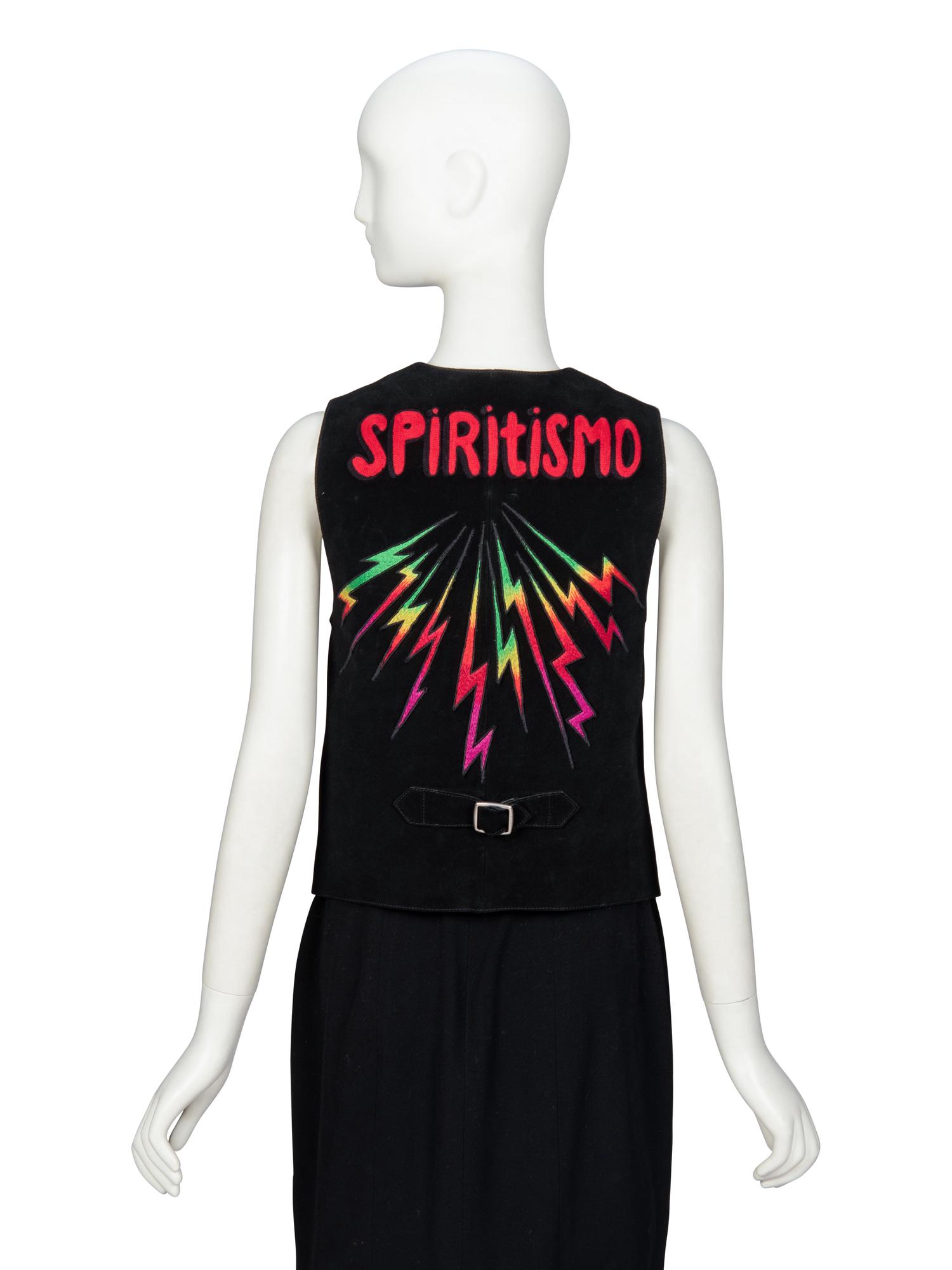GUCCI, EMBELLISHED 'BUGS BUNNY' SUEDE VEST, 2018