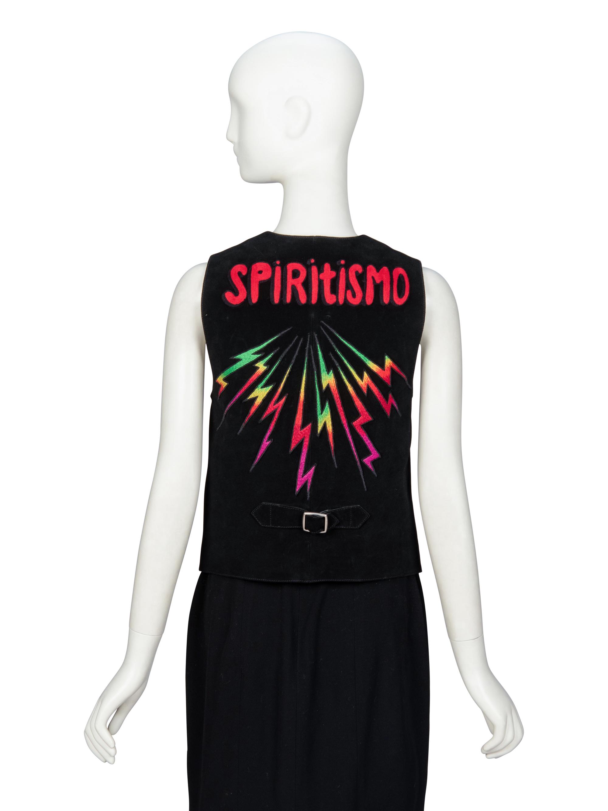GUCCI, EMBELLISHED 'BUGS BUNNY' SUEDE VEST, 2018