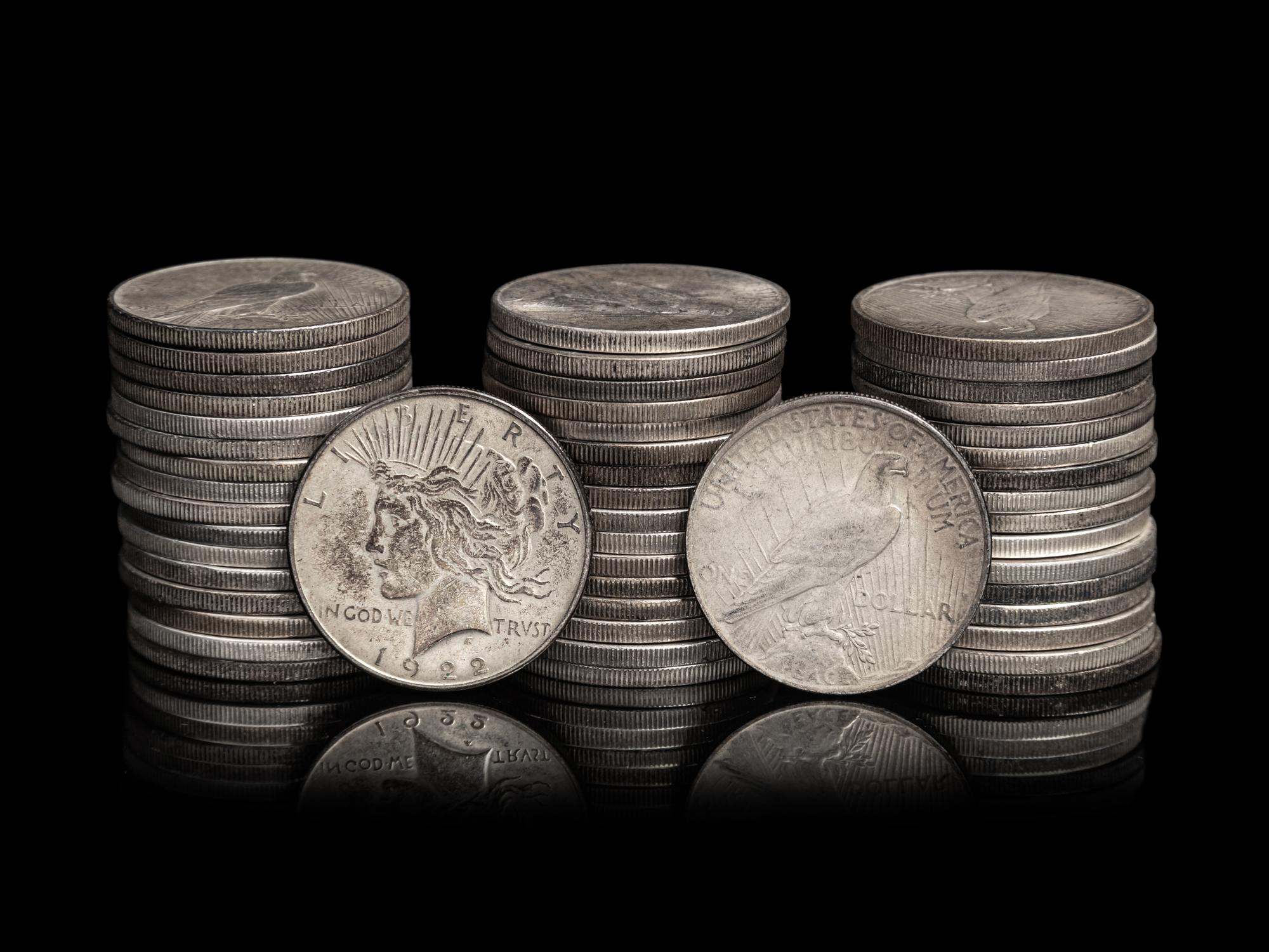Fifty Peace $1 Coins