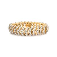 CARTIER, DIAMOND AND YELLOW GOLD BRACELET