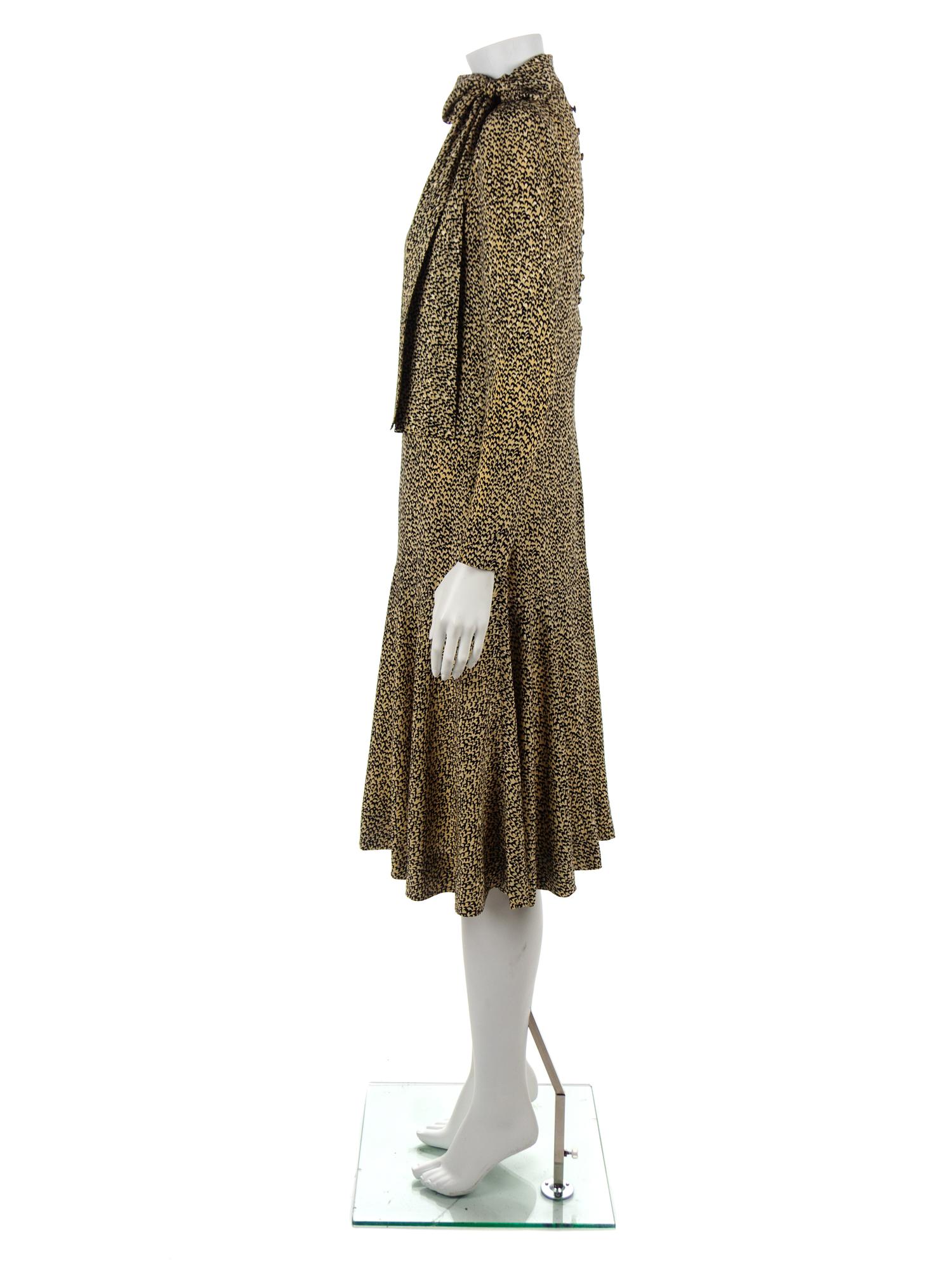 Yves Saint Laurent Haute Couture Dress, c.1975