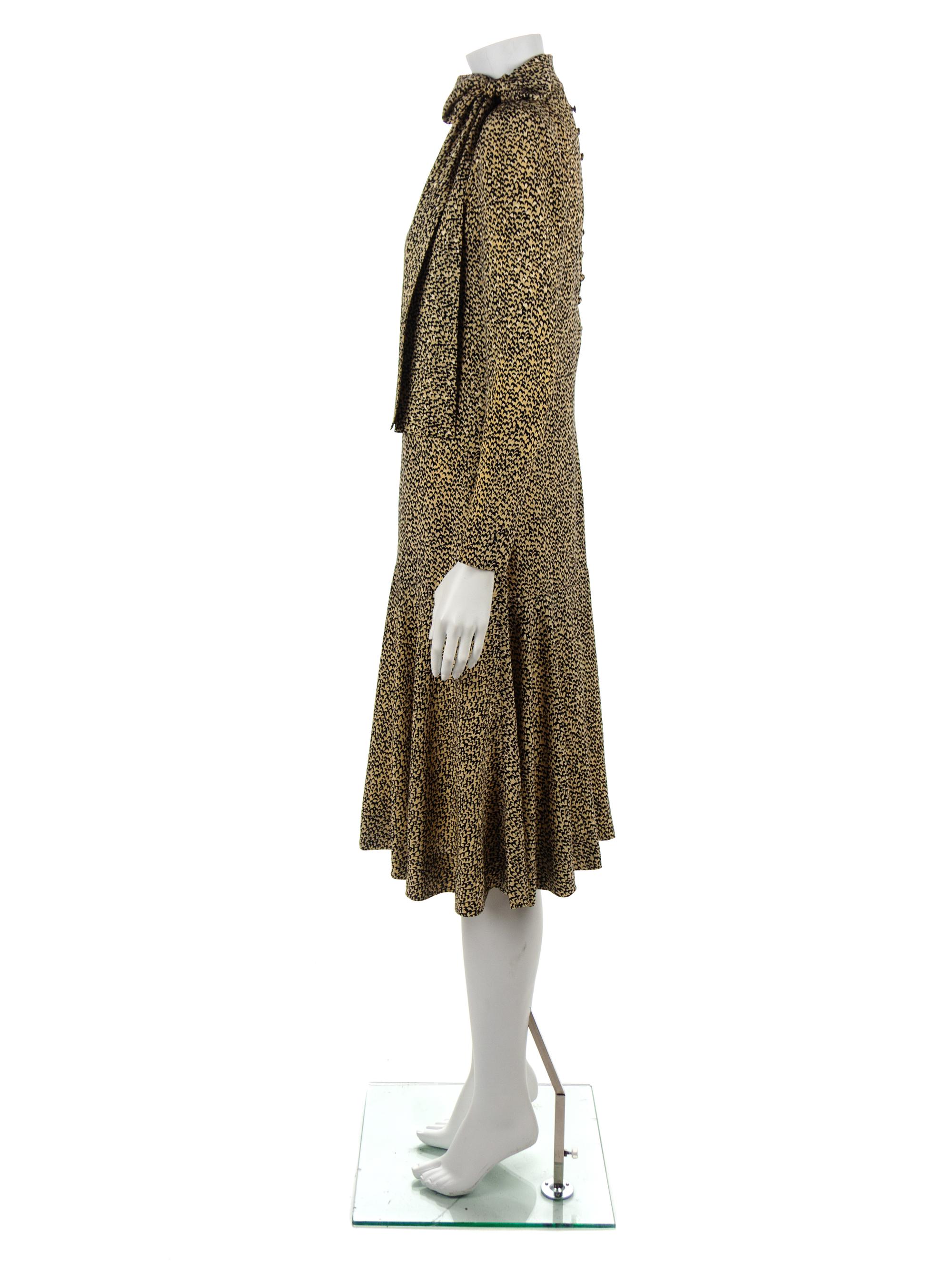 Yves Saint Laurent Haute Couture Dress, c.1975