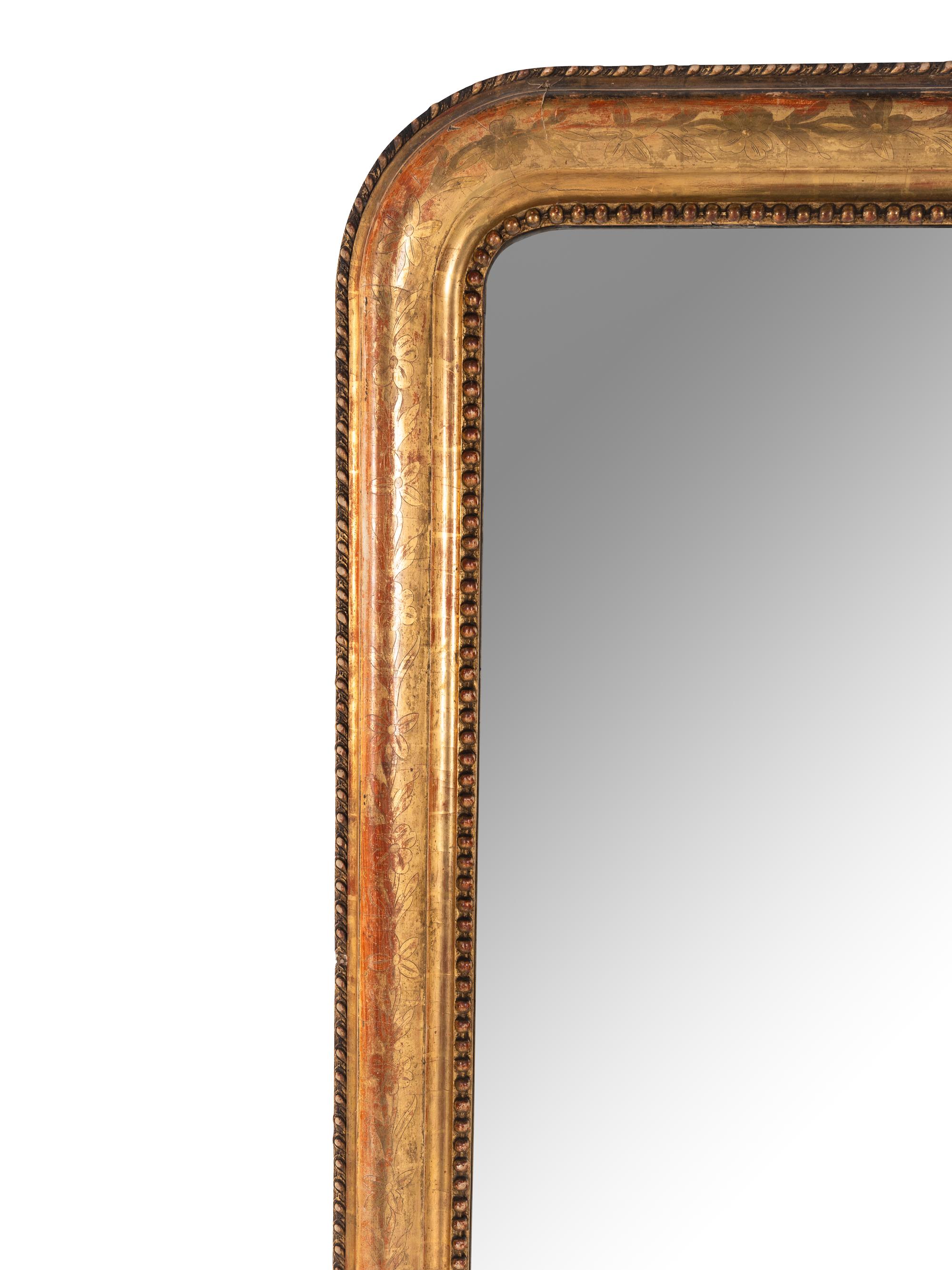 A Louis Philippe Giltwood Mirror